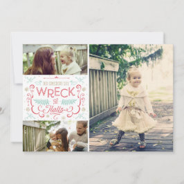 ホールを壊す – 家族のおもしろいクリスマスカード シーズンカード