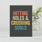 ホールを打って魂を砕く面白いコーンホールギフト 招待状 (スタンド正面)