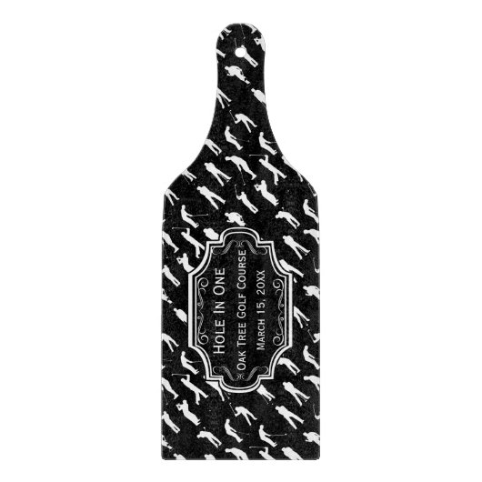 ホールイパーソナライズされたンワンマンケーブゴルファーズロッジ カッティングボード (正面)