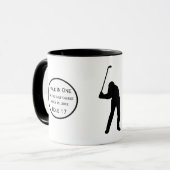 ホールイパーソナライズされたンワンマンケーブゴルファーズロッジ マグカップ (正面左)