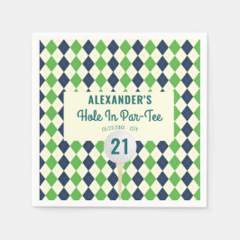 ホールインパラティーエイジゴルフマスター誕生日 スタンダードカクテルナプキン