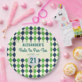 ホールインパラティーエイジゴルフマスター誕生日 ペーパープレート (パーティー)