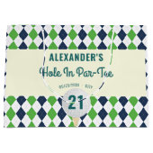 ホールインパラティーエイジゴルフマスター誕生日 ラージペーパーバッグ (正面)