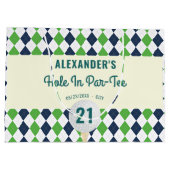 ホールインパラティーエイジゴルフマスター誕生日 ラージペーパーバッグ (裏面)