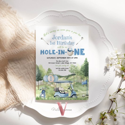 ホールインワンエイジゴルフマスター誕生日招待状 招待状