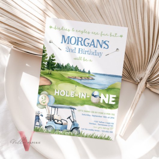 ホールインワンエイジゴルフマスター誕生日招待状 招待状