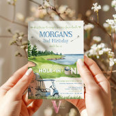 ホールインワンエイジゴルフマスター誕生日招待状 招待状