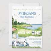 ホールインワンエイジゴルフマスター誕生日招待状 招待状 (正面)