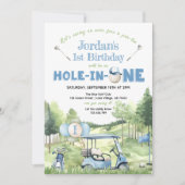 ホールインワンエイジゴルフマスター誕生日招待状 招待状 (正面)