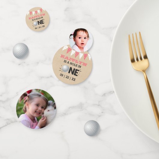 ホールインワンガールズゴルフ1stバースデーパーティー コンフェッティ (グループ)