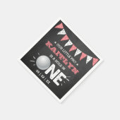 ホールインワンガールズゴルフ1stバースデーパーティー スタンダードカクテルナプキン (角)