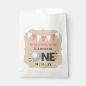 ホールインワンガールズゴルフ1stバースデーパーティー フェイバーバッグ (正面)