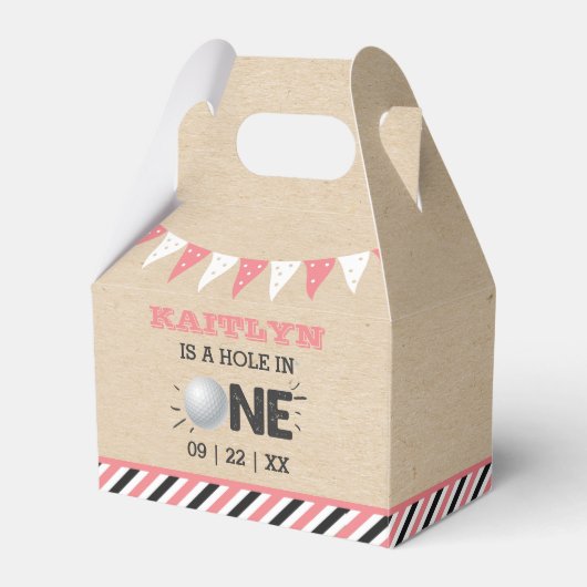 ホールインワンガールズゴルフ1stバースデーパーティー フェイバーボックス (正面サイド)