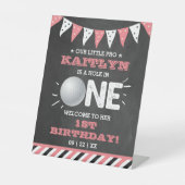 ホールインワンガールズゴルフ1stバースデーパーティー 台座サイン (正面)