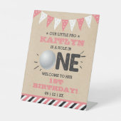 ホールインワンガールズゴルフ1stバースデーパーティー 台座サイン (正面)