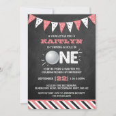 ホールインワンガールズゴルフ1stバースデーパーティー 招待状 (正面)