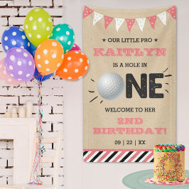 ホールインワンガールズゴルフ1stバースデーパーティー 横断幕