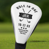 ホールインワンクラシックゴルファーカスタムブラックアンドホワイト ゴルフヘッドカバー