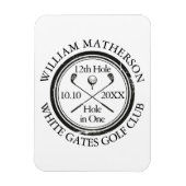 ホールインワンクラシックゴルフパーソナライズされた マグネット (縦)