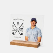 ホールインワンゴルファー写真賞アクリル看板 アクリルサイン (傾斜)