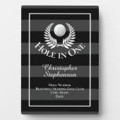 ホールインワンゴルフカスタムコース認定賞 フォトプラーク (正面)