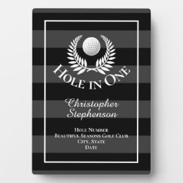 ホールインワンゴルフカスタムコース認定賞 フォトプラーク