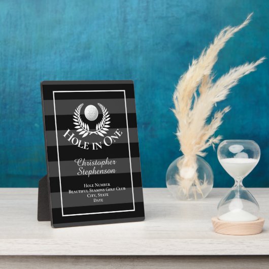 ホールインワンゴルフカスタムコース認定賞 フォトプラーク (側面)