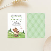 ホールインワンゴルフグリーン ファーストバースデー インビテーション