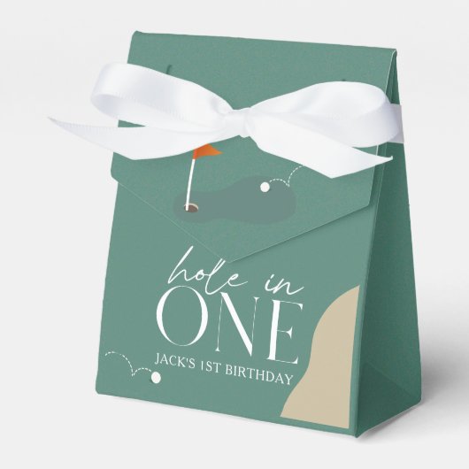ホールインワンゴルフコース1歳の誕生日 フェイバーボックス (正面サイド)