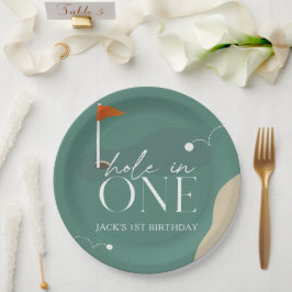 ホールインワンゴルフコース1歳の誕生日 ペーパープレート