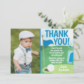 ホールインワンゴルフサンキューカード第1誕生日 招待状 (スタンド正面)