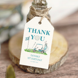 ホールインワンゴルフパルティーボーイ1歳の誕生日 ギフトタグ