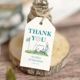 ホールインワンゴルフパルティーボーイ1歳の誕生日 ギフトタグ