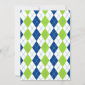 ホールインワンゴルフファースト誕生日パーティー招待状 招待状 (裏面)