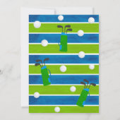 ホールインワンゴルフファースト誕生日パーティー招待状 招待状 (裏面)