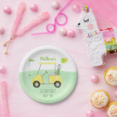 ホールインワンゴルフファースト誕生日パーティー ペーパープレート (パーティー)