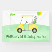 ホールインワンゴルフファースト誕生日パーティー 横断幕 (横)