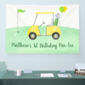 ホールインワンゴルフファースト誕生日パーティー 横断幕 (トレードショー)