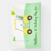 ホールインワンゴルフファースト誕生日パーティー 横断幕 (縦)