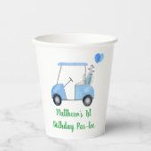 ホールインワンゴルフファースト誕生日パーティー 紙コップ (正面)