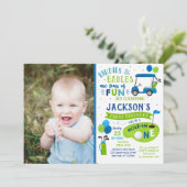 ホールインワンゴルフファースト誕生日パー – ティー招待状 招待状 (スタンド正面)