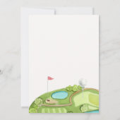 ホールインワンゴルフファースト誕生日招待状 招待状 (裏面)