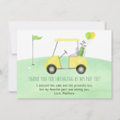 ホールインワンゴルフファースト誕生日 サンキューカード (正面)