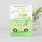 ホールインワンゴルフファースト誕生日 招待状 (スタンド正面)