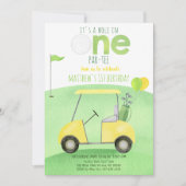 ホールインワンゴルフファースト誕生日 招待状 (正面)