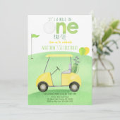 ホールインワンゴルフファースト誕生日 招待状 (スタンド正面)