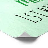 ホールインワンゴルフファースト誕生日Par-Tee Welcome ポスター (角)