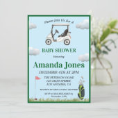 ホールインワンゴルフベビーシャワー招待状 招待状 (スタンド正面)