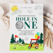 ホールインワンゴルフボーイゴルフPar-Tee 1st誕生日 招待状