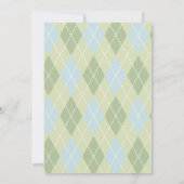 ホールインワンゴルフボーイファースト誕生日パーティーライオン 招待状 (裏面)